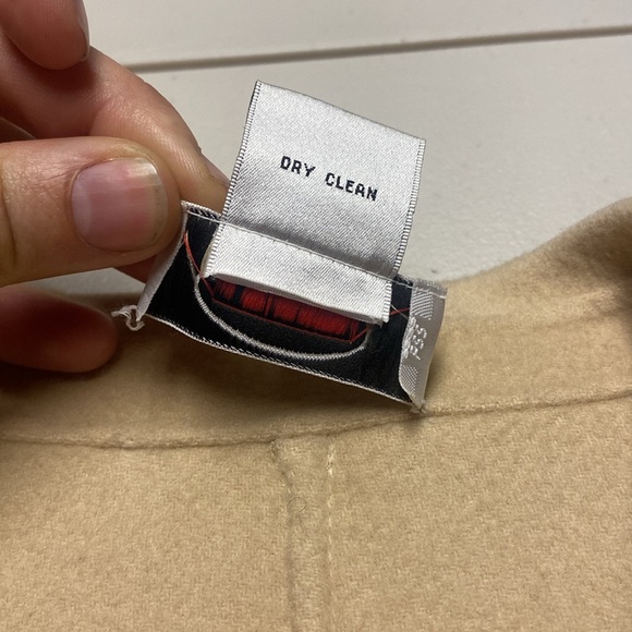 Talbots 100%Wool Open Front Cardigan Blazer Jacket Biege Tan unlined Women’s 8P - Picture 6 of 12